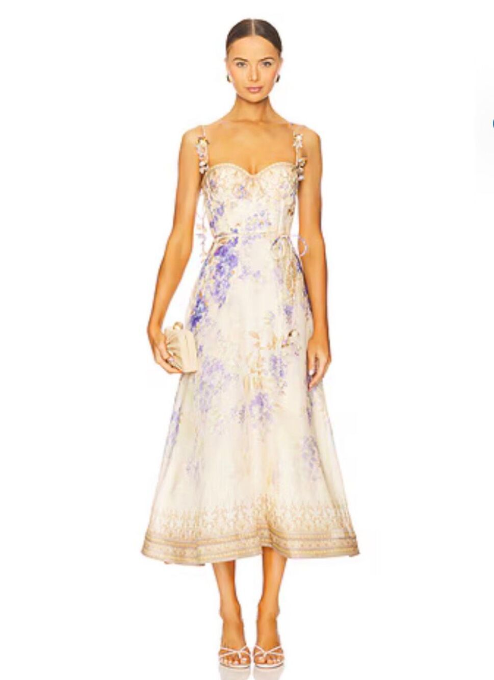 Zimmermann Dawning Picnic Dress in Lilac Floral 0
